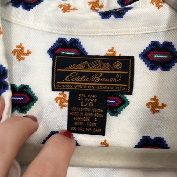 Vintage Eddie Bauer cotton blouse - Picture 2 of 4